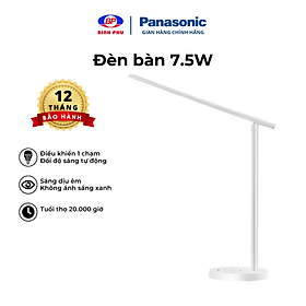 Đèn Bàn Panasonic 7.5W HHLT042119 – Chip Led RG0, Không ánh sáng xanh, Tự điều chỉnh độ sáng bảo vệ mắt, Chạm cảm ứng