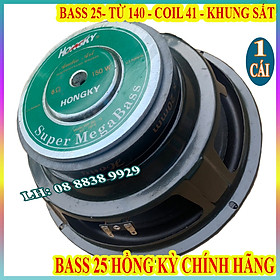 CỦ LOA BASS 25 HỒNG KỲ MÀNG VÀNG TỪ 140 COIL 51 CAO CẤP - GIÁ 1 LOA