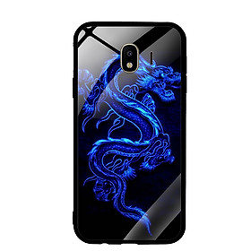 Ốp Lưng Kính Cường Lực cho điện thoại Samsung Galaxy J4 - 0270 DRADON02 - Hàng Chính Hãng