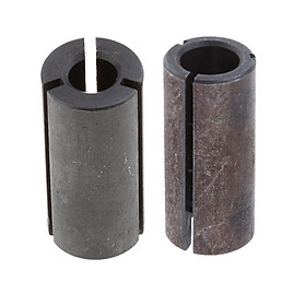 2pc 6,8mm to 12.7mm Carbide Collet Chuck Driver Adapter for Wood Router Bit