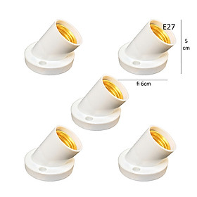 Mua Hộp 50 đui xoáy vát gắn tường Đui đèn gắn ốp tường E27 đui xoáy 27mm