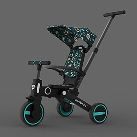 Xe đẩy cho bé UoniBaby, kết hợp xe đạp 3 bánh - Gấp gọn - Chính hãng, nhập khẩu nguyên chiếc