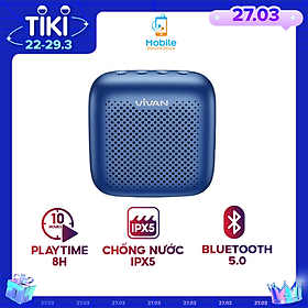 Mua Loa Bluetooth TWS 5.0 VIVAN Chống Nước IPX5  Công Suất 5W  Dung Lương Pin 1800mAh Nghe Nhạc Cực Đã - Hàng Chính Hãng