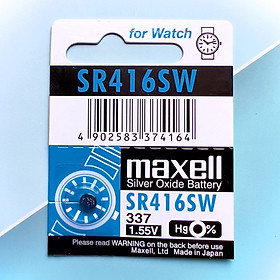 Pin Maxell Nhật Bản SR416SW / 337 Hàng Chính Hãng Made in Japan