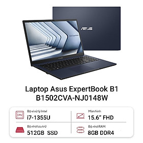 Mua  Laptop i7  Laptop Asus Expertbook B1502CVA B1502 (Intel Core i7-1355U | RAM 8GB | 512GB SSD | 15.6 inch Full HD | Win 11 bản quyền) - Hàng Chính Hãng