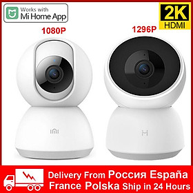 Camera thông minh gốc 2K 1296p 1080p HD 360 Góc WiFi Vision Vision Video IP Camera IP Màn hình bảo mật cho MIHOME Ứng dụng Màu: 1080p Camera Thêm EU