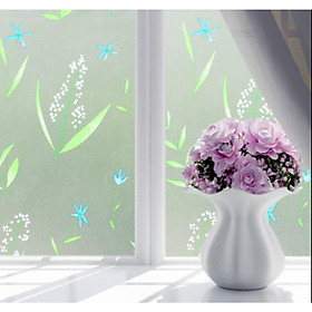 Mua 5m Decal dán kính lá cỏ xanh trang nhã khổ 45cm keo sẵn