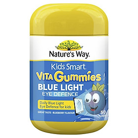Kẹo bảo vệ mắt bé khỏi ánh sáng xanh Nature’s Way Kids Smart Vita Gummies Blue Light Eye Defence 50 viên