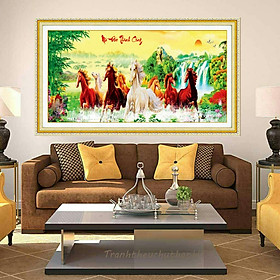 Mua Tranh thêu chữ thập Mã đáo thành công 127*63cm - tự thêu