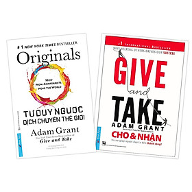 Hình ảnh Sách - Combo Tác Giả Adam Grant (Tư duy ngược dịch chuyển thế giới + Cho và Nhận ) - FirstNews