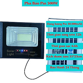 Mua Đèn năng lượng mặt trời đèn pha100W 200W 300W 500W LED vỏ nhôm chống nước thời gian sáng kéo dài