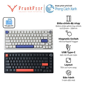 Mua Bàn phím từ HE DrunkDeer A75 - Switch nam châm Rapid Trigger - Hàng chính hãng