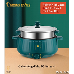 Nồi Lẩu Mini Cắm Điện Đa Năng MX-22A ; MX-26A - Lớp Chống Dính - Có Video