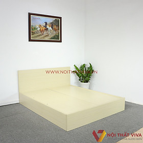Mua Giường Ngủ Gỗ Mdf Melamine Bệt Màu Vàng Kem Đẹp Giá Rẻ