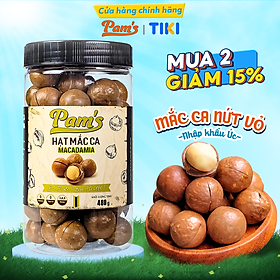 Hạt Macca Úc Nứt Vỏ Pams [Tặng kèm khui hạt] Macca Hữu Cơ Nhập Khẩu Úc, Hạt A Size 25-28