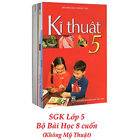 Sách Giáo Khoa Bộ Lớp 5 - Sách Bài Học (Bộ 8 Cuốn - Không Mỹ Thuật) (2021)