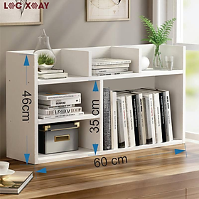 Mua Kệ Sách Để Bàn GS7 Chất Liệu Gỗ Nhựa Pitech Tối Ưu Không Gian  Giá Sách Đa Năng Kích Thước 60*17*46 (cm)
