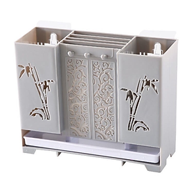 Mua Hộp Đựng Đũa Muỗng 3 Ngăn Có Khay Thoát Nước Có Thể Dán Treo Tường Tiết Kiệm Không Gian Cho Người Dùng ( giao màu ngẫu nhiên)