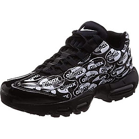 Nike AIR MAX 95 PRM Mens Fashion-Sneakers bstn_538416-008_8.5 - Black/Chrome-Black-Off White