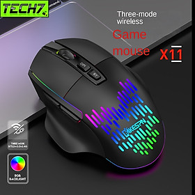Mua Chuột led gaming không dây X11 Bluetooth + Wireless USB Pin sạc cổng typeC Chống ồn chống mỏi cổ tay hàng nhập khẩu