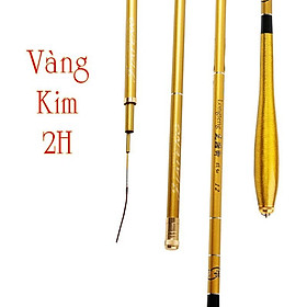 Cần câu tay câu đơn câu đài vàng kim 2H có độ dẻo cao , câu các loại cá CĐ-3