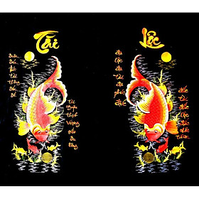 Mua Tranh thêu lụa truyền thống CHƯA KHUNG TÀI LỘC 70x35cm