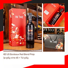 Hộp wine đỏ 1 chai 1982 UG Bordeaux Pháp