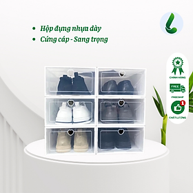 Mua HỘP NHỰA ĐỰNG GIÀY DÉP SANG TRỌNG - CỨNG CÁP - CHỐNG BỤI - CHỐNG ẨM MỐC - GIÁ RẺ - UY TÍN - CHẤT LƯỢNG NHẤT THỊ TRƯỜNG