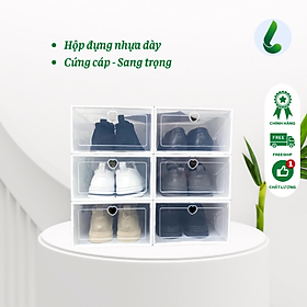 HỘP NHỰA ĐỰNG GIÀY DÉP SANG TRỌNG - CỨNG CÁP - CHỐNG BỤI - CHỐNG ẨM MỐC - GIÁ RẺ - UY TÍN - CHẤT LƯỢNG NHẤT THỊ TRƯỜNG