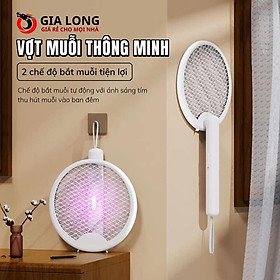 VỢT MUỖI TỰ ĐỘNG KIÊM ĐÈN BẮT MUỖI MẪU MỚI TIỆN LỢI