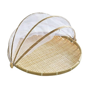 Food Serving Tent Basket Dustproof Mesh Net Cover for Home