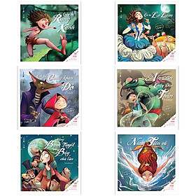 Combo 6Q: Cô Bé Lọ Lem + Cô Bé Quàng Khăn Đỏ+ Nàng Bạch Tuyết Và Bảy Chú Lùn + Nàng Tiên Cá + Aladdin Và Cây Đèn Thần + Cậu Bé Rừng Xanh + Poster An toàn cho con yêu ( Cổ Tích Vàng Thiếu Nhi Thế Giới / Truyện Kể Song Ngữ Nuôi Dưỡng Tâm Hồn Và Ước Mơ)