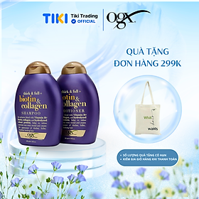 Bộ Dầu Xả Và Dầu Gội Ogx Biotin & Collagen 385ml