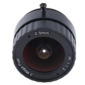 2.5mm CS Mount Fixed Iris /2.5" 3MP  Lens for Security  Camera