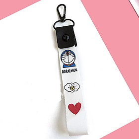 Nơi bán Móc khóa dây Strap dây vải DAY-DT-doraemon dây trắng - Giá Từ -1đ