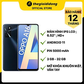 Mua Điện thoại OPPO A16 (3 GB/32 GB) - Hàng chính hãng