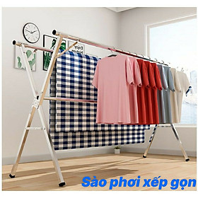 Mua Giàn treo đồ Sào phơi quần áo Giá Cây Xào Inox tiện lợi cao cấp HICHIWAA  Gấp gọn đa năng 