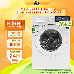 Mua  Free Giao lắp  Máy giặt cửa ngang Electrolux 10kg UltimateCare 300 EWF1024D3WB diệt 99.9% vi khuẩn  giảm dị ứng  Tiết kiệm điện  Hàng chính hãng 