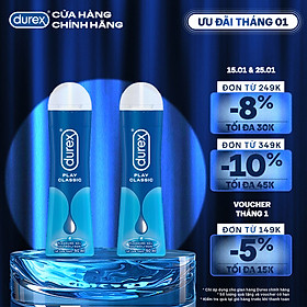 Bộ 2 chai gel bôi trơn DUREX PLAY CLASSIC thuần gốc nước 50ML/chai