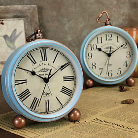 Đồng Hồ Báo Thức Vintage Blue - Décor & More