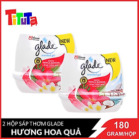 Combo 2 Sáp Thơm Glade Hương Hoa Quả Nhiệt Đới 180gx2