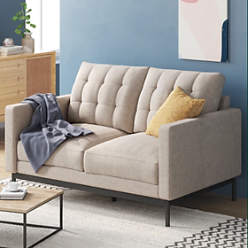 Ghế Sofa Zinus Thompson (2 Chỗ Ngồi) - Zinus Sofa 2 Seater Sofa Beige