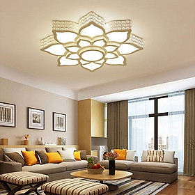 Mua Đèn Ốp Trần Pha Lê Cao Cấp - Đèn Chùm Phòng Khách-có 3 chế độ sáng trắng-vàng-trung tính