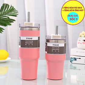 LY GIỮ NHIỆT HÀN QUỐC + Tặng KÈM TÚI+ ỐNG HÚT