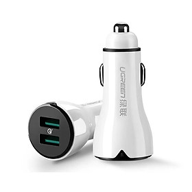 Mua Sạc Nhanh trên Ô Tô chuẩn qc3.0 ra 2 cổng usb UGREEN 40727-Cd163 Hàng chính hãng