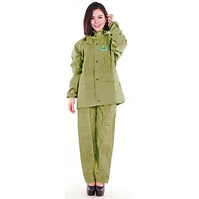 Bộ Quần Áo Mưa Vải Dù Size XL Vàng Chống Thấm Cao Cấp