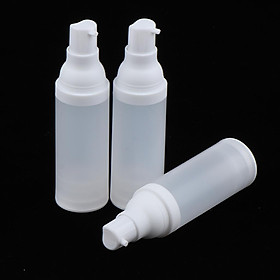 3pcs Empty Makeup Container Face Cream Jars Pump Bottle Case for Travel