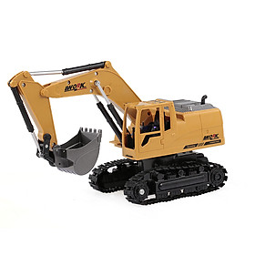 Máy Xúc Điều Khiển Từ Xa 3853 1/24 8Ch Hợp Kim Kim Loại (2.4Ghz) - Cam