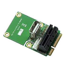 PCI Express X1 to Mini PCIe Adapter Card Converter Support USB Device