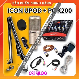 Mua Bộ Mic Hát Livestream Sound Card ICON UPOD PRO & Mic TAKSTAR PC K200 . Âm Thanh Cực Hay   Độ Bền Cực Cao